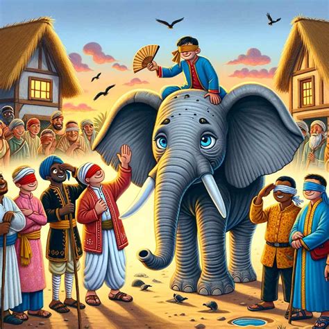 ELEPHANT AND THE BLIND MEN .